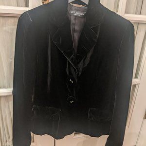 Dolce & Gabbana black velvet jacket, new with tags, size 44/10